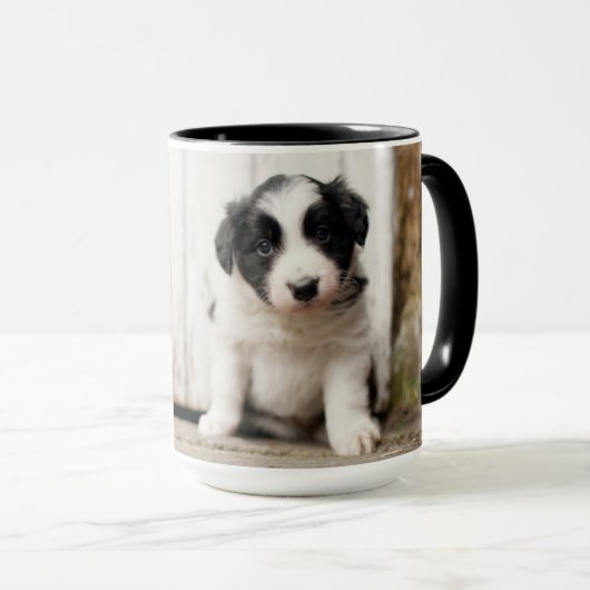 Border Collie Puppy Mok (Voorkant rechts)