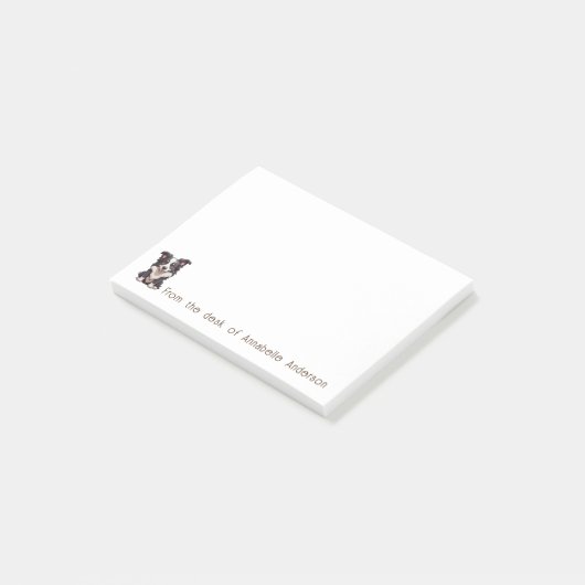 Border Collie Puppy Persoonlijke notities Post-it® Notes (Schuin)