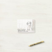 Border Collie Puppy Post-it® Notes (Op bureau)