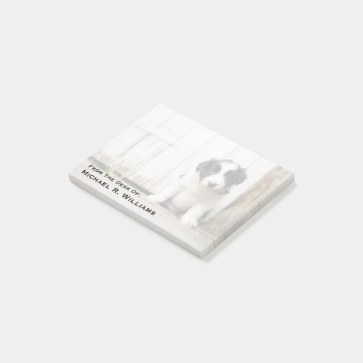 Border Collie Puppy Post-it® Notes (Schuin)