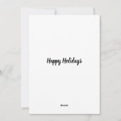 Border Collie Puppy Ribbons Winter Woodlands Feestdagenkaart (Achterkant)