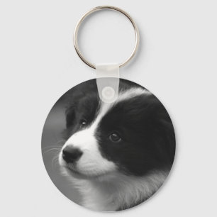 Border Collie Puppy Sleutelhanger