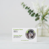 Border Collie Puppy Visitekaartje (Staand voorkant)