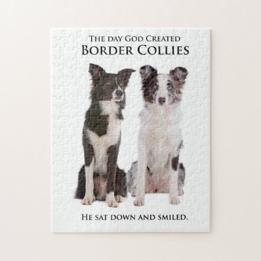 Border Collie Puzzle Legpuzzel (Verticaal)
