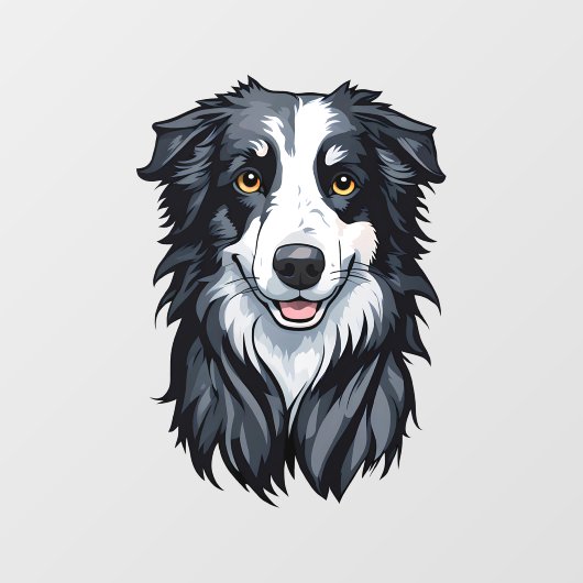 Border Collie Raamsticker (Vel)