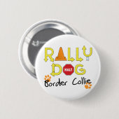 Border Collie Rally Dog Ronde Button 5,7 Cm (Voorkant /achterkant)