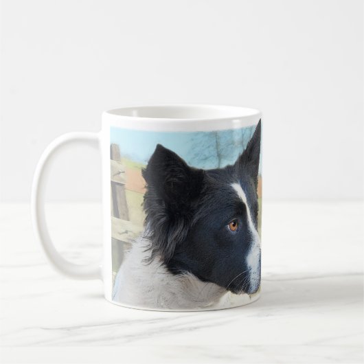 Border Collie Ranch Dog Koffiemok (Links)
