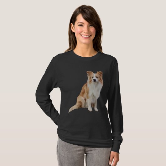 Border Collie Red T-shirt (Voorkant volledig)