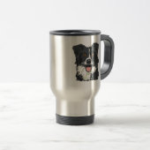 Border Collie Reisbeker (Voorkant rechts)