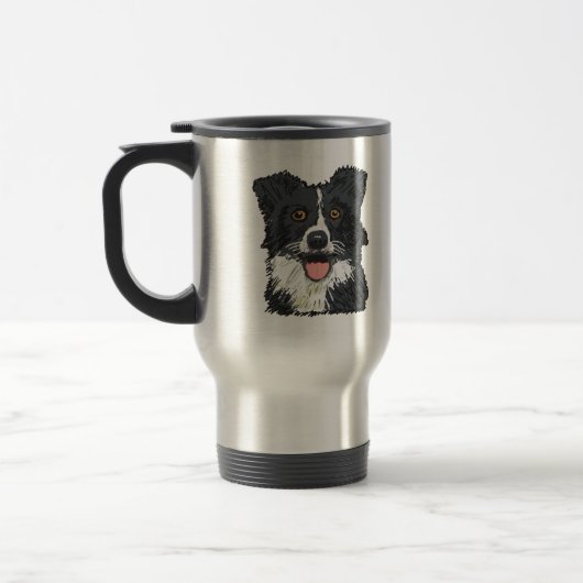 Border Collie Reisbeker (Links)