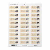 Border Collie Retouradreslabel Etiket (Full Sheet)