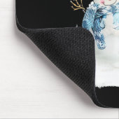 Border Collie Santa Dog Kerstmis Snowman Xmas Paj Muismat (Hoek)