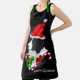 Border Collie Santa Hat Kerstmis Schort