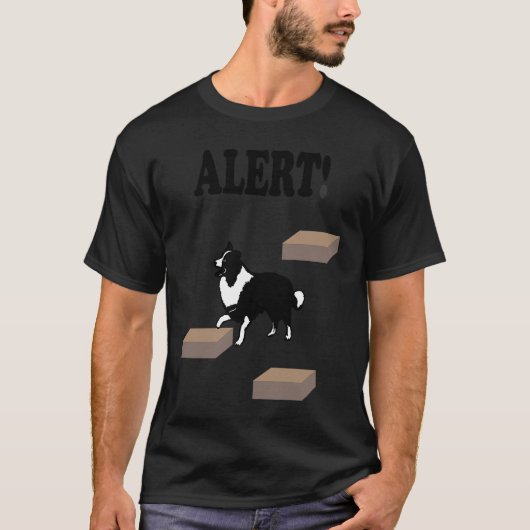 Border Collie Scent Work Alert T-shirt (Voorkant)