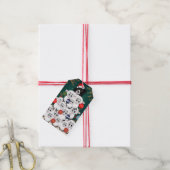 Border Collie Schapen Hoeden Kerstboom Cadeaulabel (Met Touw)