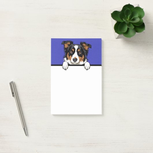 Border Collie Schattigee Herding Puppy Hondenliefh Post-it® Notes (Kantoor)