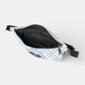 Border Collie Schilderen Rough Black & White Dog A Heuptasje (Open)