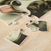  Border Collie schilderij Legpuzzel (Zijkant)
