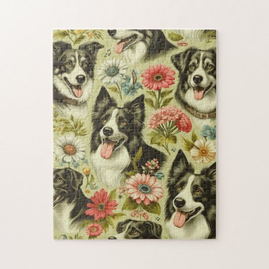  Border Collie schilderij Legpuzzel (Verticaal)
