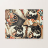  Border Collie schilderij Legpuzzel (Horizontaal)