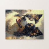  Border Collie schilderij Legpuzzel (Horizontaal)