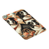 Border Collie schilderij Magneet (Rechterzijde)