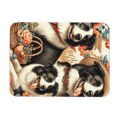 Border Collie schilderij Magneet (Horizontaal)