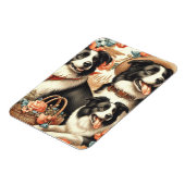 Border Collie schilderij Magneet (Linkerzijde)