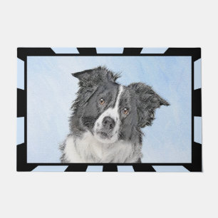 Border Collie Schilderij - Mooie Originele Honden  Deurmat