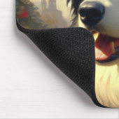  Border Collie schilderij Muismat (Hoek)