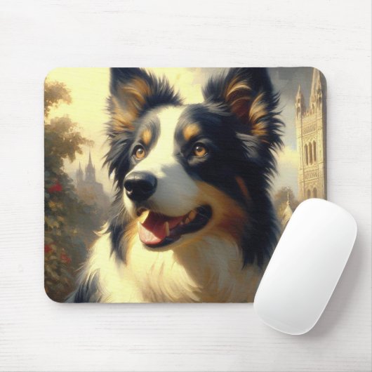  Border Collie schilderij Muismat (Met muis)