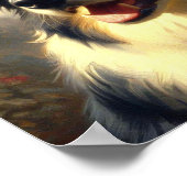  Border Collie schilderij Poster (Hoek)
