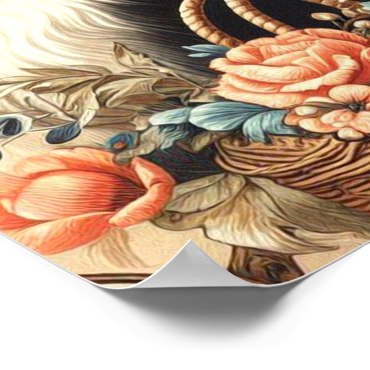  Border Collie schilderij Poster (Hoek)