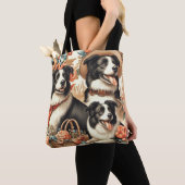  Border Collie schilderij Tote Bag (Dichtbij)