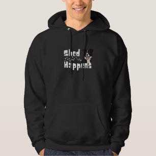 Border Collie Shed Happens Hond- en Huisdiereneige Hoodie