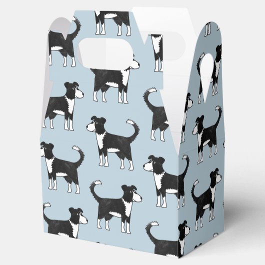Border Collie Sheep Dog Bedankdoosjes (Geopend)