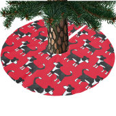 Border Collie Sheep Dog Red Kerstboom Rok