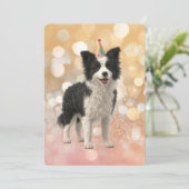 Border Collie Sheepdog Kaart (Staand voorkant)