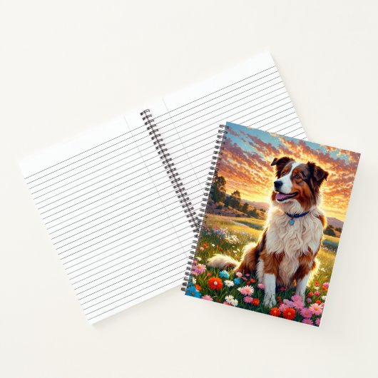 Border Collie Shepherd Dog Notitieboek (Binnen)