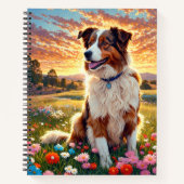 Border Collie Shepherd Dog Notitieboek (Voorkant)