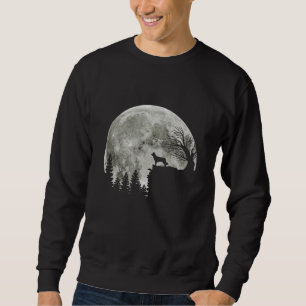 Border Collie silhouette on Mountain Halloween Dog Trui