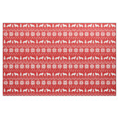 Border Collie Silhouettes kerstfeestdagen Stof (Fat Quarter)