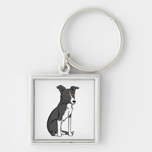 Border Collie sleutelhanger (Voorkant)