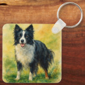 Border Collie Sleutelhanger (Achterkant)