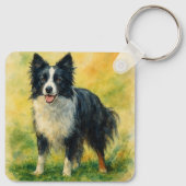 Border Collie Sleutelhanger (Achterkant)