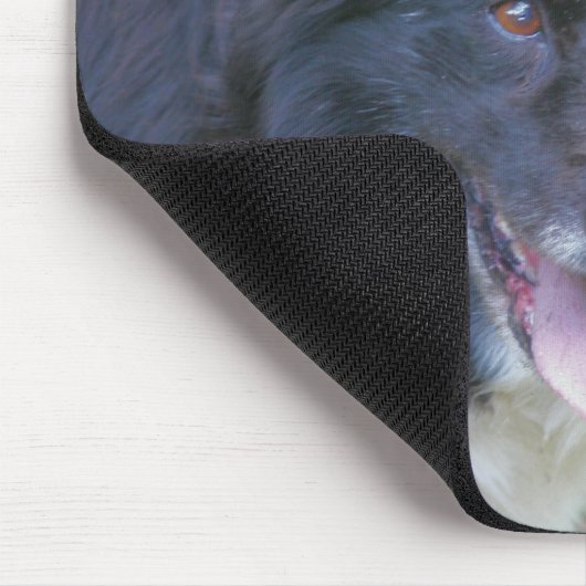 Border Collie Smiling Cut Dog Mousepad Muismat (Hoek)
