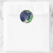 Border Collie Smiling Dog Ronde Sticker (Tas)