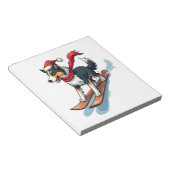 Border Collie Snowboarder Notitieblok (Schuin)