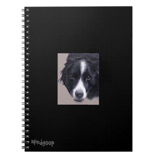 border collie spiraal notitieboek (Voorkant)