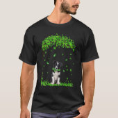 Border Collie St Patricks Day Irish Shamrock Dog L T-shirt (Voorkant)